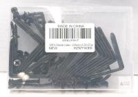 20PCS L Bracket Corner Braces, 1.57"x1.57", Black Steel, Screws Included, Model HZMYX069