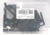 20PCS L Bracket Corner Braces, 1.57"x1.57", Black Steel, Screws Included, Model HZMYX069