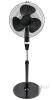 NEW 16" Black Oscillating Pedestal Fan, Adjustable Height up to 47", 3 Speeds, Tilt Head