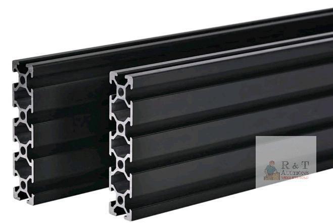 NEW Aluminum T-Slot Extrusion 20 Series 2060, Black Anodized, 1000mm Length, 2 Pieces