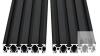 NEW Aluminum T-Slot Extrusion 20 Series 2060, Black Anodized, 1000mm Length, 2 Pieces - 2