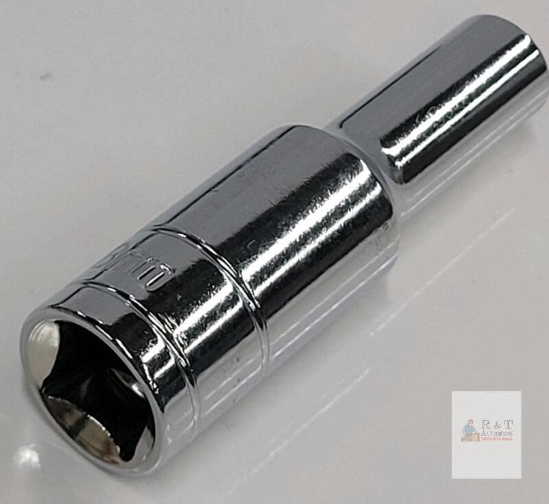 1/2" Drive 8mm 6-Point Socket, Chrome Vanadium Steel, Chrome Plated Finish