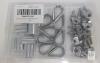 Yinpecly 24-Piece M6 Stainless Steel Wire Cable Clamp Kit for 1/4" Wire Rope - 2