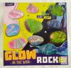 2 NEW Laosee Glow in the Dark Rock Pouring Art Kit, 2 Sets, 10 Rocks, 8 Paints, 3 Glow Pigments