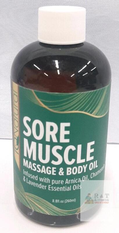 IQ Natural Sore Muscle Massage & Body Oil 8.8oz with Arnica, Chamomile & Lavender