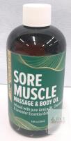 IQ Natural Sore Muscle Massage & Body Oil 8.8oz with Arnica, Chamomile & Lavender
