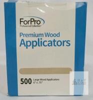 ForPro Premium Wood Applicators, Large, 6" x 0.75", Open box from transit and minor amount missing. 90% full