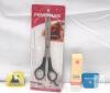 FENGPASS Hair Thinning Scissors, 6-inch Stainless Steel Blades, Black Plastic Handles