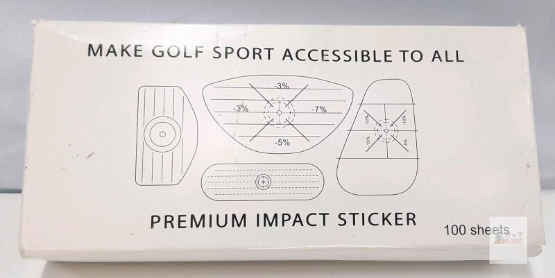 Topretty Golf Impact Tape Set &ndash; 100 Sheets for Drivers, Irons, and Putters