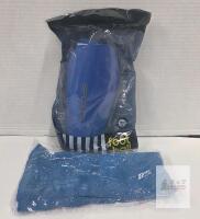 New Football Shin Guards With Sleeves Large