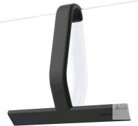 dancemoon JustHang Shower Squeegee with Built-In Hook, Black, 10" Blade