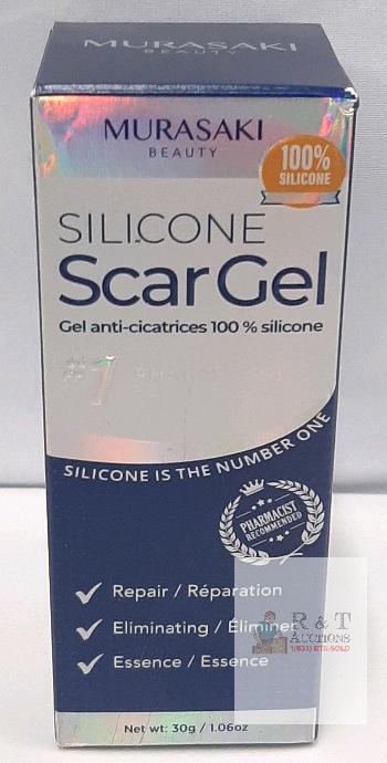 Murasaki Beauty Silicone Scar Gel, 1.06 oz (30g), 100% Medical-Grade Silicone, Exp. 04/2029