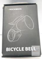 ROCKBROS Bicycle Bell, Copper Alloy, 110 dB Sound, Fits 22.2&ndash;31.8mm Handlebars
