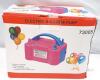 Dong Guan Qipump 73005 Electric Balloon Pump, Dual Nozzle, 600W, Pink/Blue, UKCA CE FCC Certified