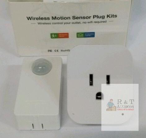 Rayzeek Wireless Motion Sensor Plug Kit, PIR Sensor, RF Remote, 110-240V AC, FCC/CE Certified