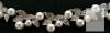 Ever Faith Leaf Cluster Necklace & Earring Set, Faux Pearl & Crystal, Silvertone, Boxed - 3
