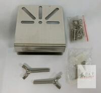 nVent HOFFMAN CMFKSS Stainless Steel Mounting Bracket Kit, Type 304, Polished Finish