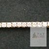 GEMSME 18K Yellow Gold Plated 4mm Cubic Zirconia Tennis Bracelet, 6.3 inches - 2