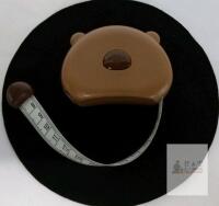 Bear Shaped Retractable Measuring Tape, 60 Inch (150 cm), Centimeter Markings, Brown Plastic Case