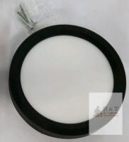 8W LED Ceiling Lamp, Round, Black, 3000K/4000K/6500K, ETL/FCC Certified, Flush Mount, 1 Pack