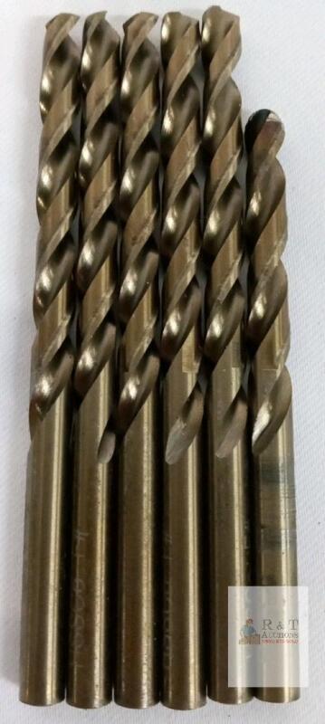 M35 Cobalt Twist Drill Bit Set, Letter Size F (0.257"), 6 Pieces