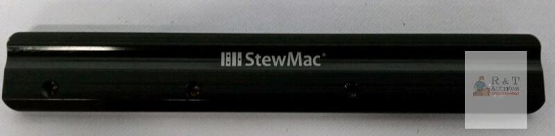 StewMac Guitar Neck Caul Aluminum Support, 6 Inch Black Anodized, Four Mounting Holes