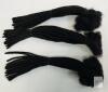Human Hair Loc Extensions Kit 8" Black 60g &ndash; 36 Locs, Tools & Beads, Crochet Needle, - 2