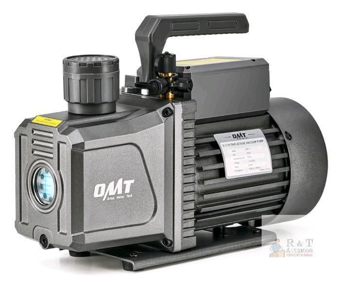 New Orion Motor Tech 2 Stage HVAC Vacuum Pump, 9 cfm 3/4 hp Rotary Vane Pump with 1.5 Micron Ultimate Vacuum, Two Stage Air Pump for R22 R134a R410a Servicing . Sealed