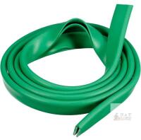 Green EPDM Rubber U Channel Edge Trim, 13.1 ft Length, Self-Adhesive Backing