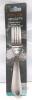 Towle Living Logan 6-Piece Dinner Fork Set &ndash; Premium Stainless Steel, Hammered Handle Design