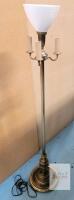 Modern Home Decor 4-Light Floor Lamp w/Antique Finish . Tested Working