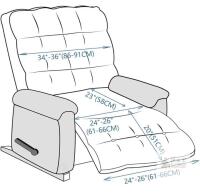 New in Box Quilted Recliner Chair Cover &ndash; Brown