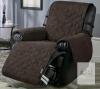 New in Box Quilted Recliner Chair Cover &ndash; Brown - 3