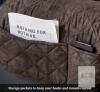 New in Box Quilted Recliner Chair Cover &ndash; Brown - 4