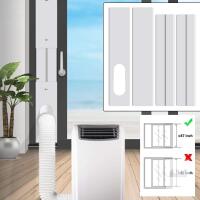 NEW Universal Portable Air Conditioner Sliding Door Vent Kit, 21.6&ndash;86.6" Length, 5.9" Hose