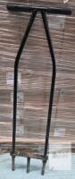 XuperAce Manual Lawn Aerator Tool with 3 Steel Tines and Foam Grip