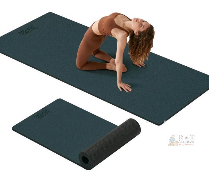 NEW Onlife Yoga Mat, Dark Grey/Black, EVA Material, 70.9" x 23.6" x 0.2", 1.38 lbs