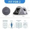 NEW EchoSmile 2-Person Instant Pop-Up Camping Tent, 96.5"x57"x41.5", 4.96 lbs, SKU LTT245WG - 2