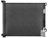 71" Retractable Safety Gate Black, 33" High, SH20.006DB, Batch 026E0131T767, Wall Mounted