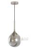 KCO Modern Nordic Pendant Light, Smoke Gray Glass Shade, Adjustable Height, E26 Base new