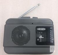 Jensen MCR-75 Personal Cassette Player/Recorder with AM/FM Radio, Built-in Speaker, and Microphone NO CORDS