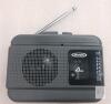 Jensen MCR-75 Personal Cassette Player/Recorder with AM/FM Radio, Built-in Speaker, and Microphone NO CORDS
