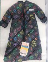 NEW Morrison Outdoors Little Mo 40 Baby Sleeping Bag, 6&ndash;18 Months, 40&deg;F Rating, Black Cartoon Pattern