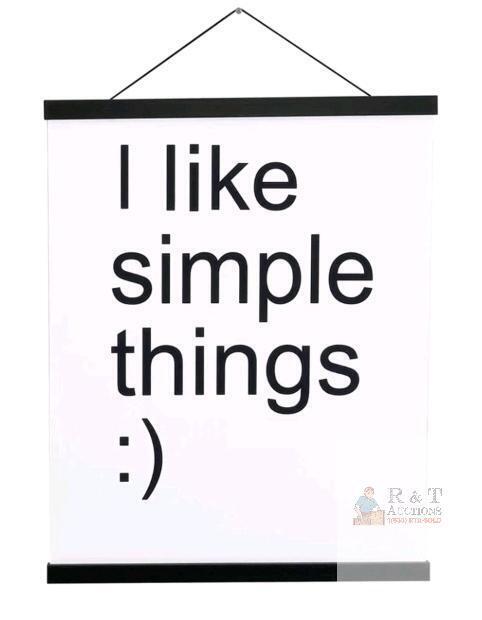 Black Magnetic Poster Hanger Frame, 55" LENGTH- 2 PC