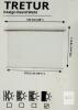 NEW IKEA TRETUR Blackout Roller Blind 48"x76 3/4", White, Manual, Polyester, Wall/Ceiling Mount - 2