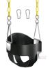 NEW Full Bucket Toddler Swing Seat Black, 76.7" Chain, 150 lb Limit, Carabiners Included
