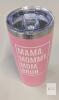 NEW Pink Stainless Steel Insulated Travel Tumbler, 20 oz, "MAMA. MOMMY. MOM. BRUH." Custom Print - 2