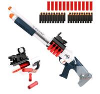 NEW M1014 Shell Ejecting Foam Dart Blaster - Pump Action, 24 Shells, 40+ Darts, Tactical Rail