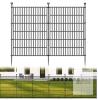 NEW 10-Panel Metal Garden Fence, 40" Above Ground Height, 23.6 ft Total Length, Black