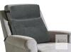TANYOO Lumbar and Headrest Support Cushion Set, Memory Foam, Adjustable Strap, Dark Gray, 19&rdquo;